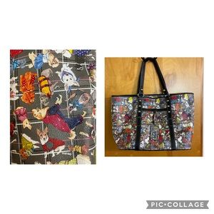 Sydney Love Vintage Diva Dogs Large Tote